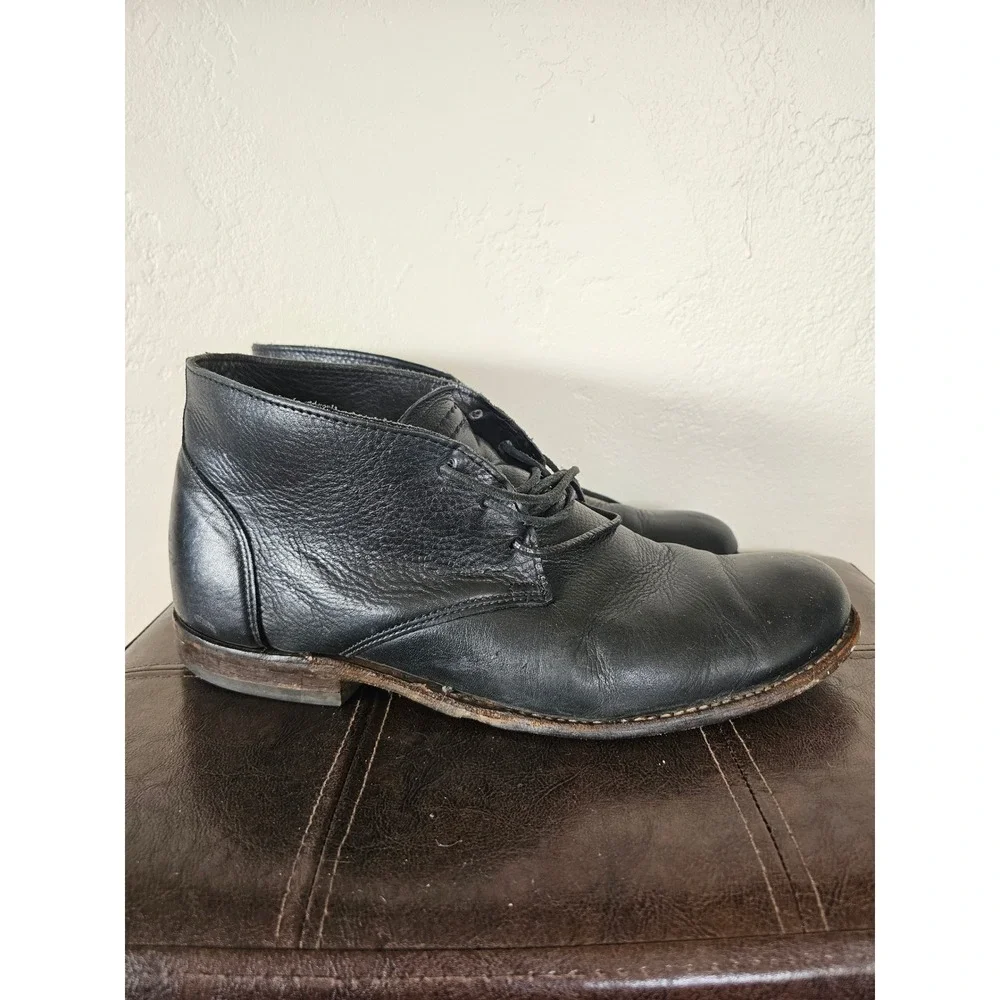 Vintage Shoe Company Black Leather Chucca Streetwear Smart Casual Boots sz 12M‎